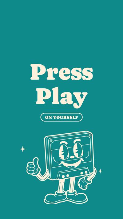 Press Play wallpaper